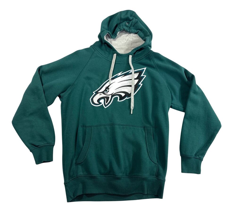 Philadelphia Eagles Antigua Large Green Pullover Hoodie NFL Football